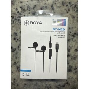 New BOYA Lavalier Microphone for Vlogging Video Podcast Interview YouTube BY-M2D